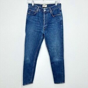 Agolde Size 27 Jeans Nico High Rise Slim Fit Dark Wash Fixation Casual Classic